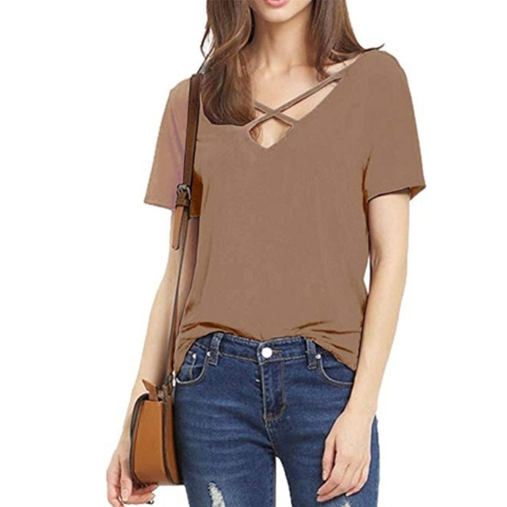 NWOT Nendu cross back or front top large